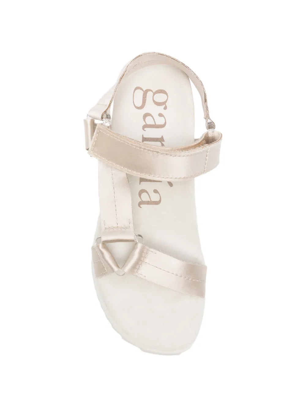 Pedro Garcia touch-strap platform sandals Beige