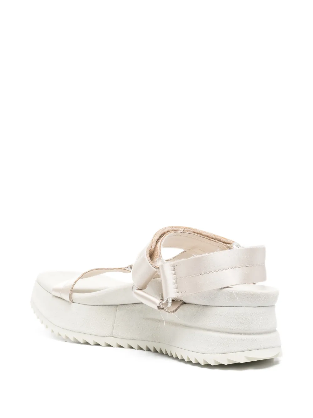 Pedro Garcia touch-strap platform sandals Beige