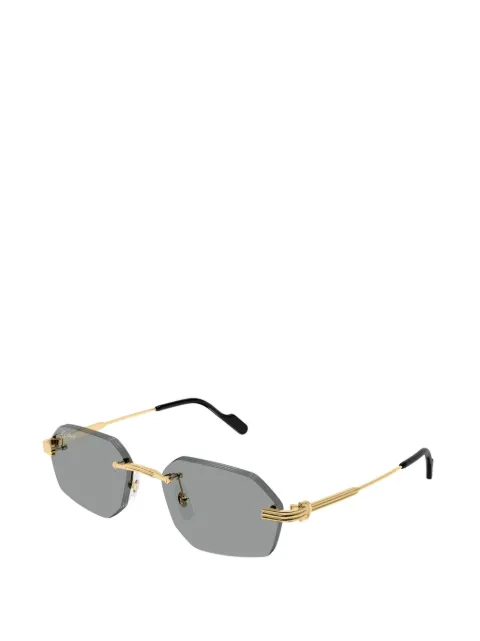 Cartier Eyewear rimless geometric-frame sunglasses