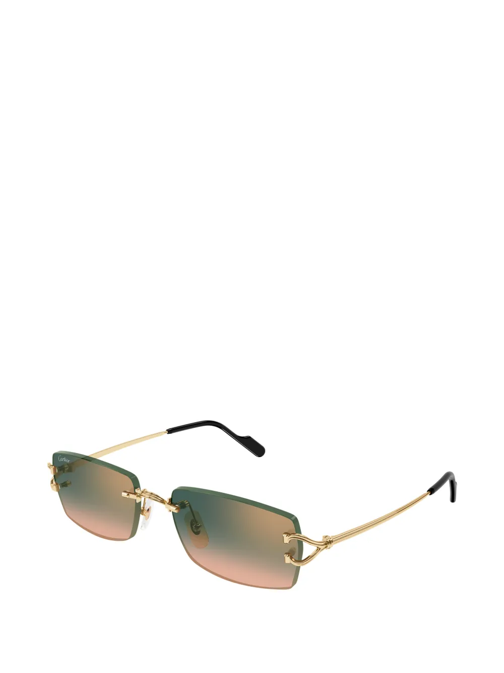 【極美品】Cartier カルティエ　リムレス サングラス　DECOR C Cartier Eyewear Décor C リムレス サングラス | ゴールドトーン