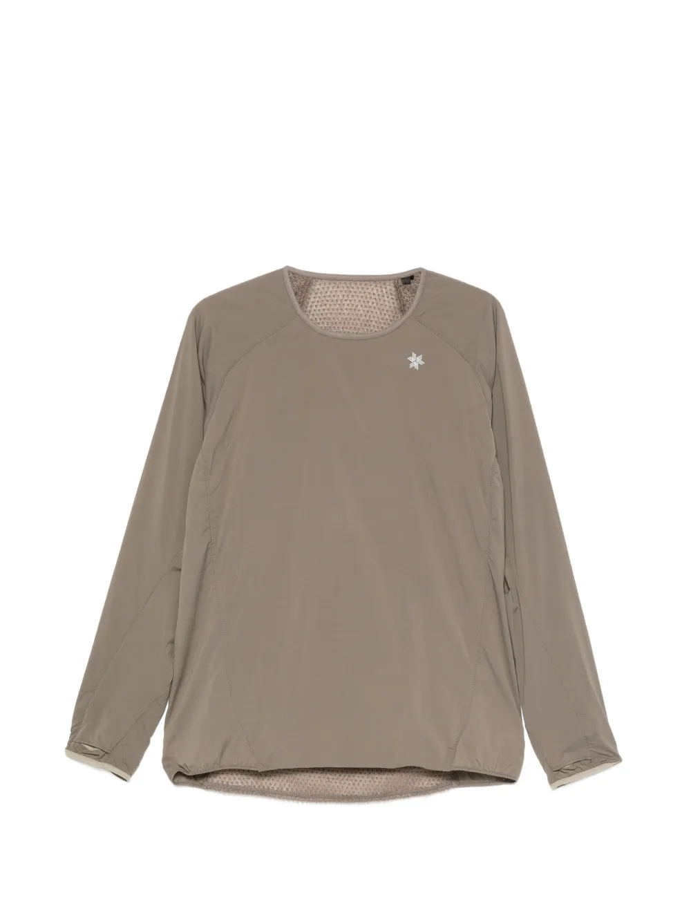 Goldwin logo-print raglan-sleeve sweater - Grün