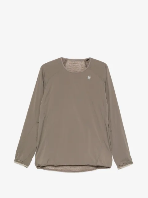 Goldwin logo-print raglan-sleeve sweater