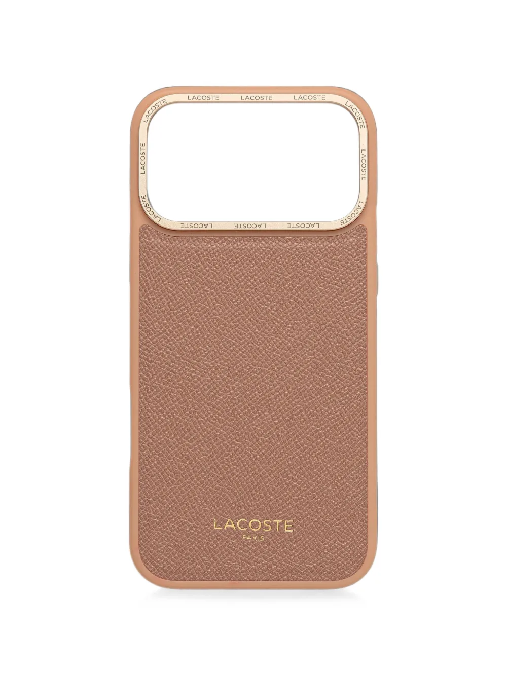 Lacoste logo-print pebbled iPhone case
