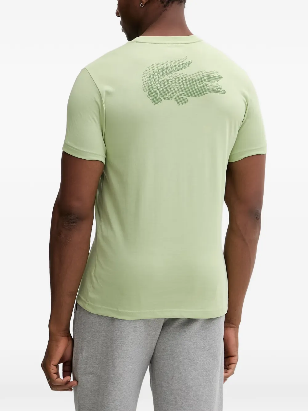 Lacoste T-shirt met logopatch Groen