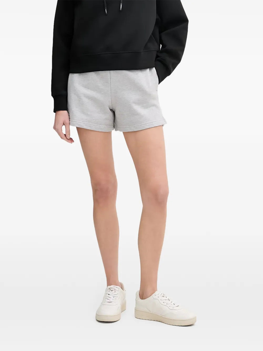 Lacoste logo-patch elasticated-waist shorts - Grigio