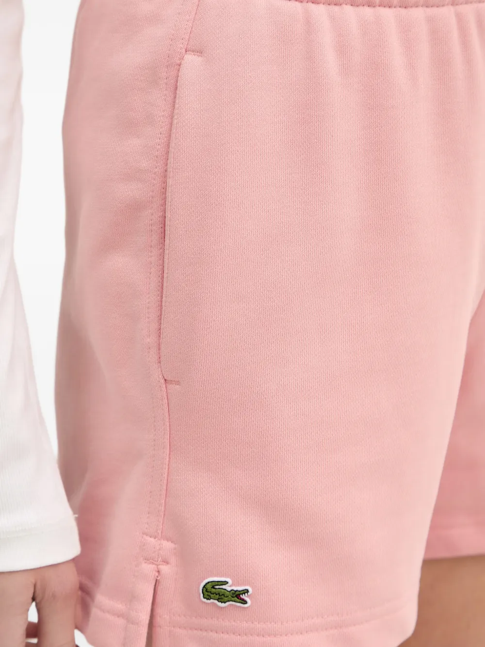 Lacoste Trainingsshorts met logopatch Roze