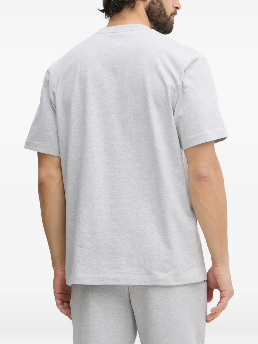 Lacoste T-shirt met logopatch Grijs