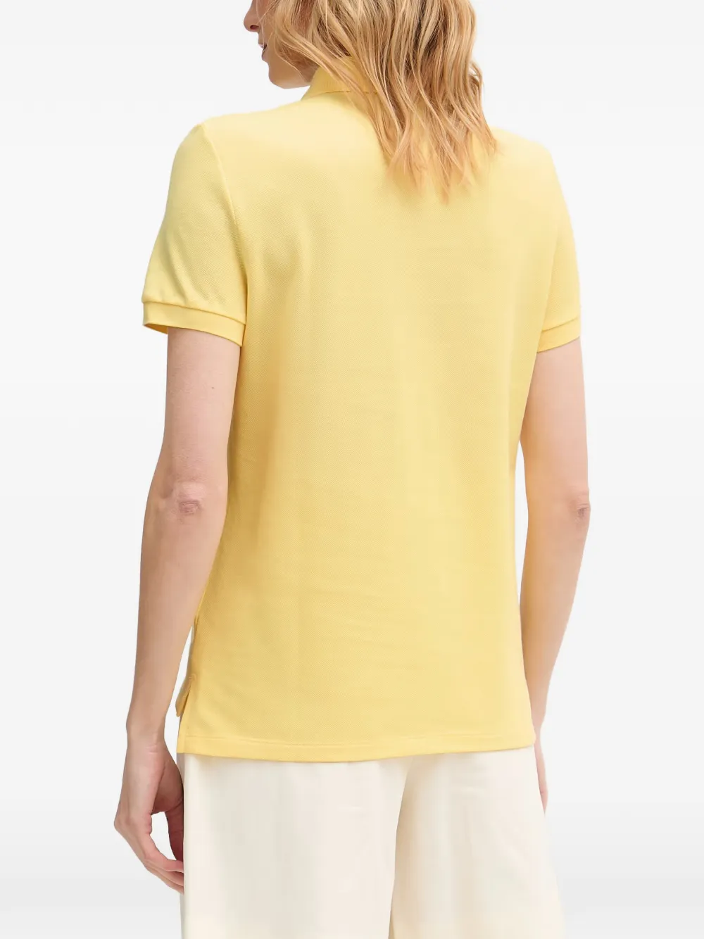 Lacoste Piqué poloshirt met logopatch Geel
