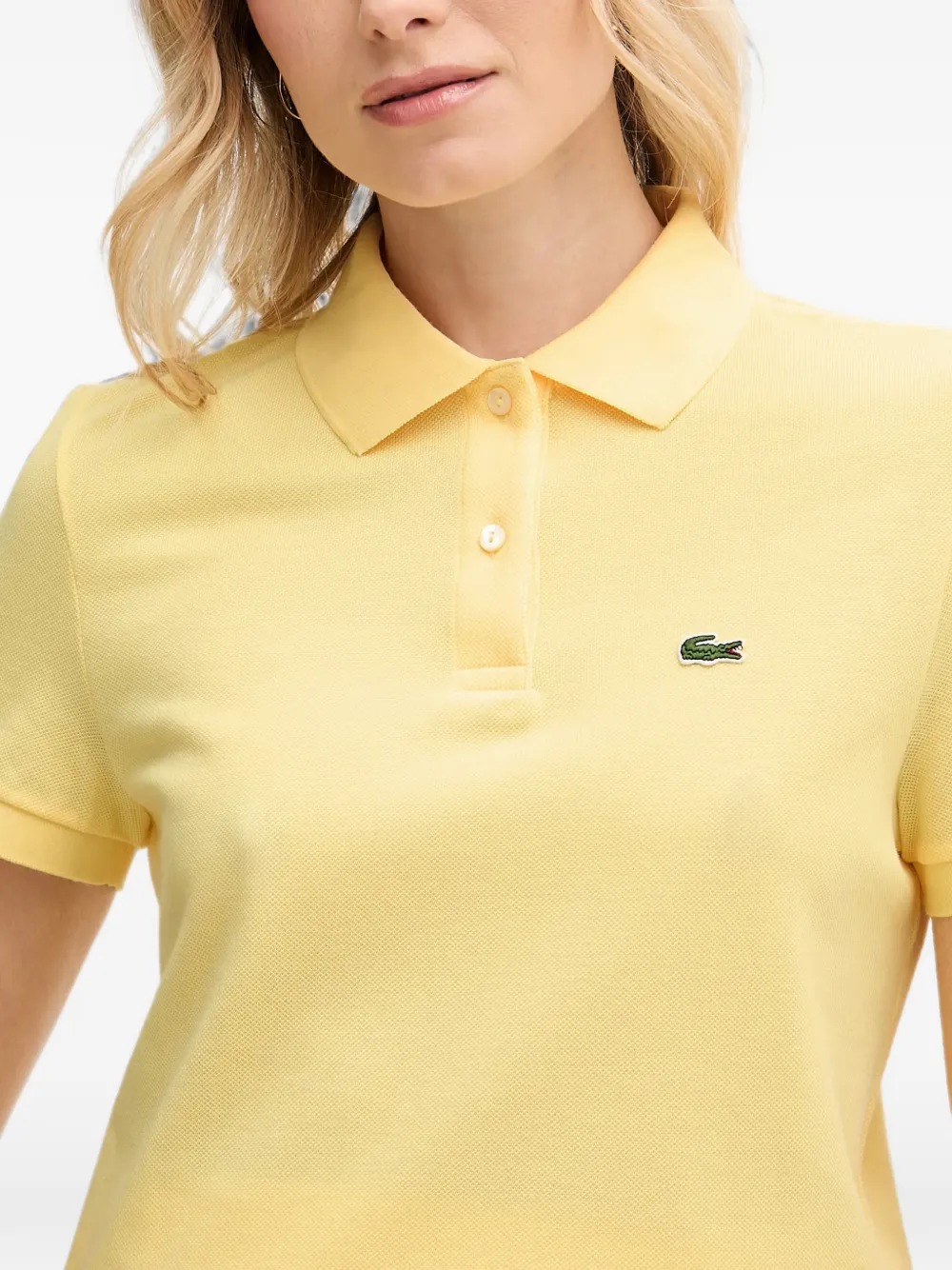 Lacoste Piqué poloshirt met logopatch Geel