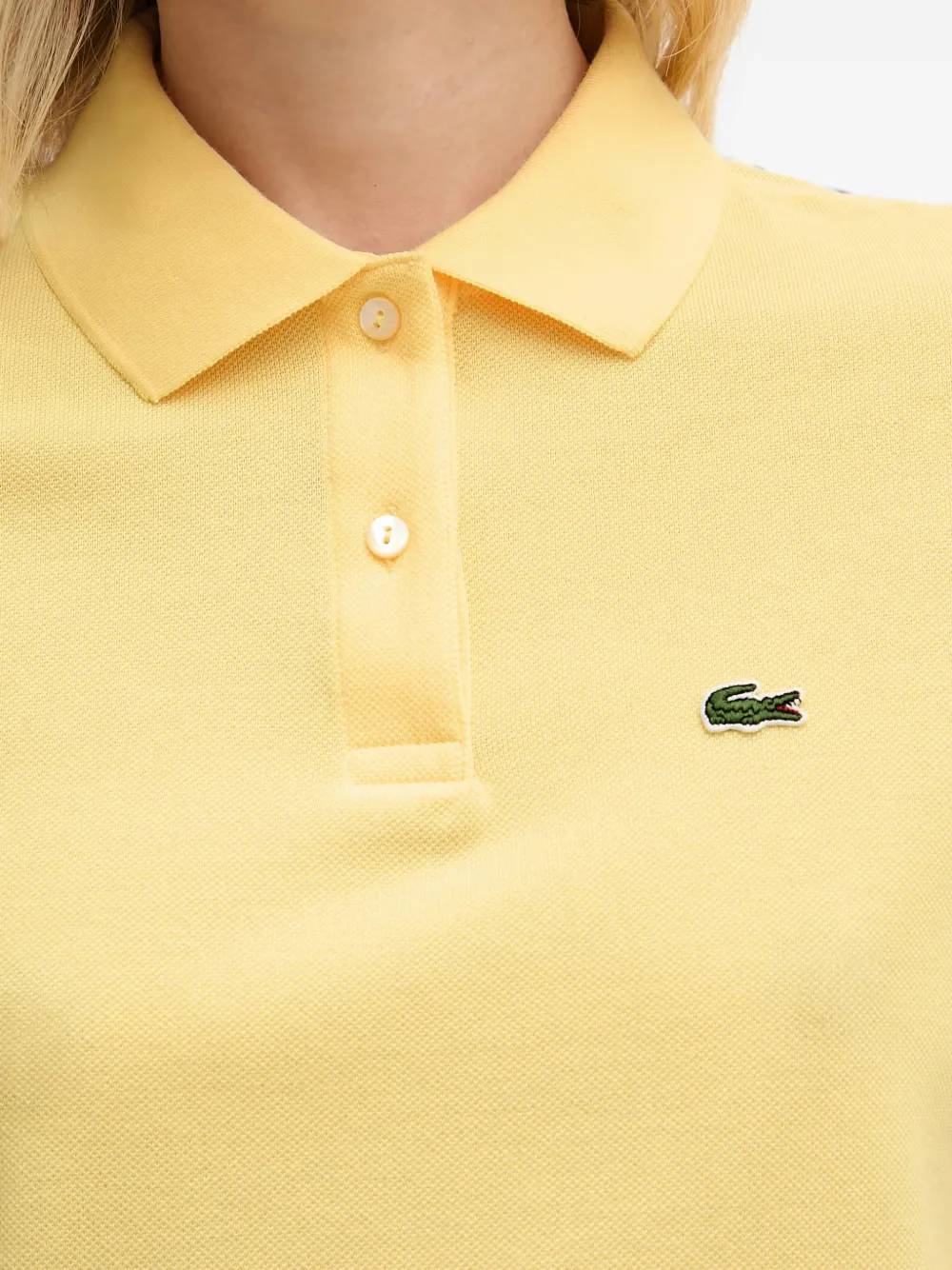 Lacoste Piqué poloshirt met logopatch Geel
