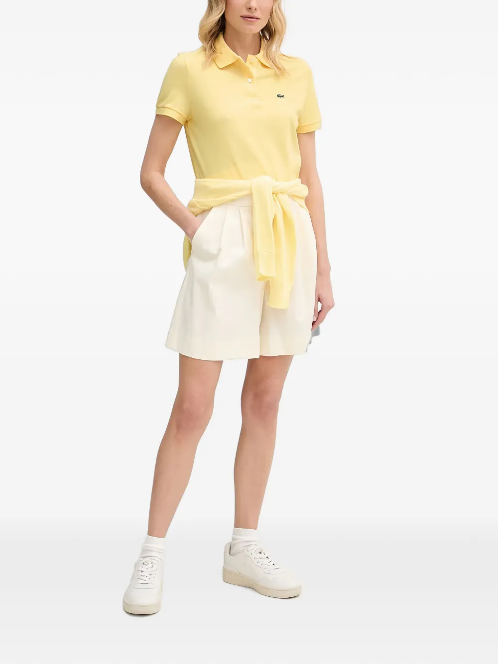 Lacoste Piqué poloshirt met logopatch Geel