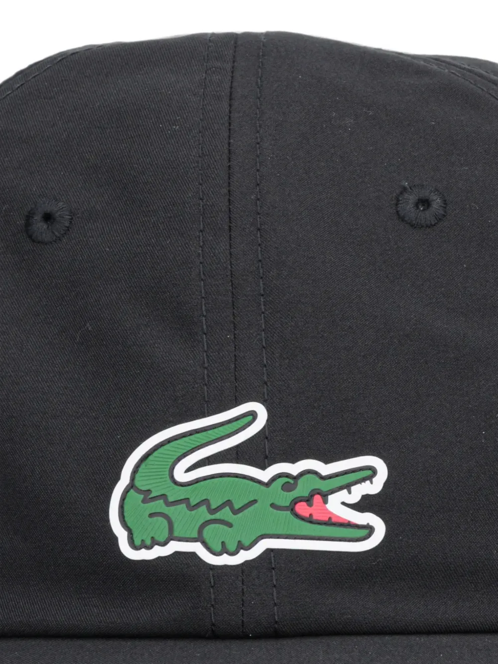 Lacoste x Novak Djokovic honkbalpet met logo-patch Zwart