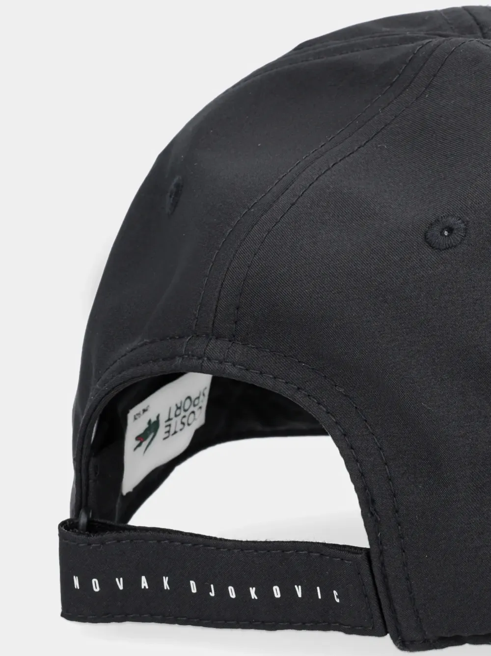 Lacoste x Novak Djokovic honkbalpet met logo-patch Zwart
