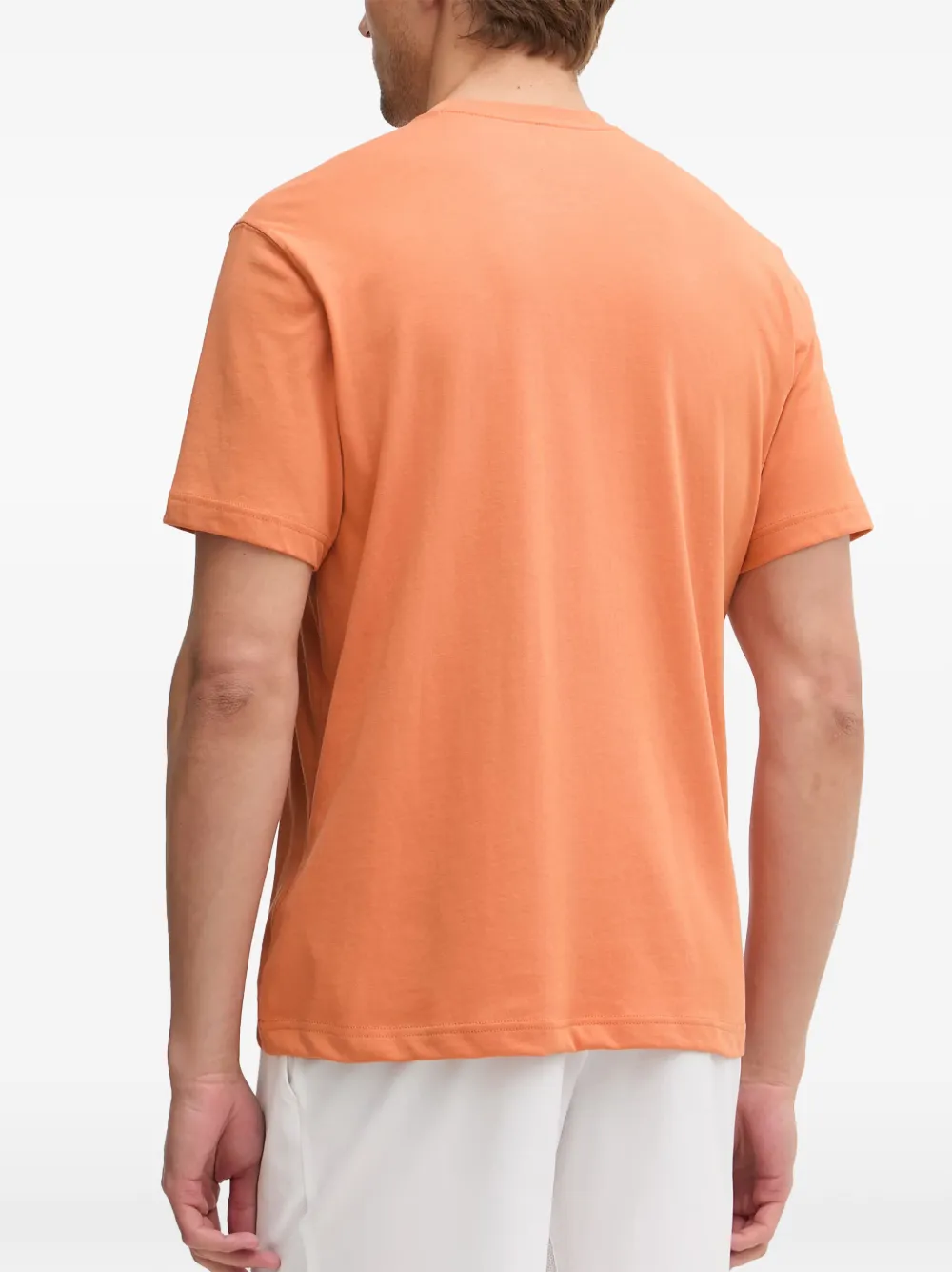 Lacoste T-shirt met logopatch Oranje