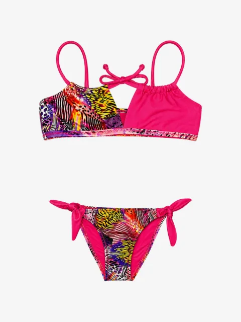 4GIVENESS animal-print side-tie bikini