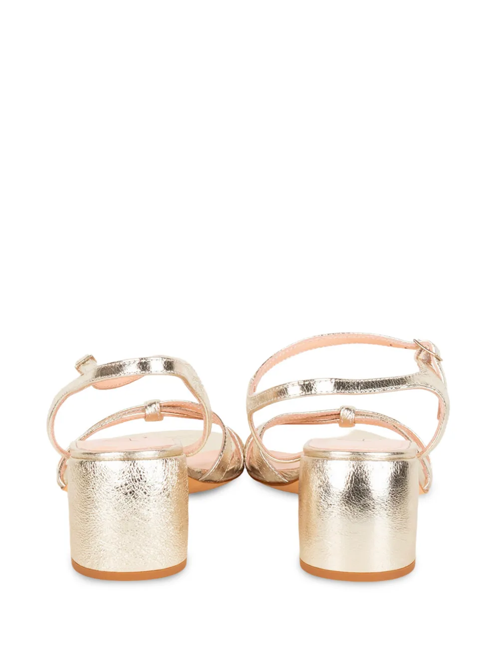 AGL buckled heeled sandals Goud