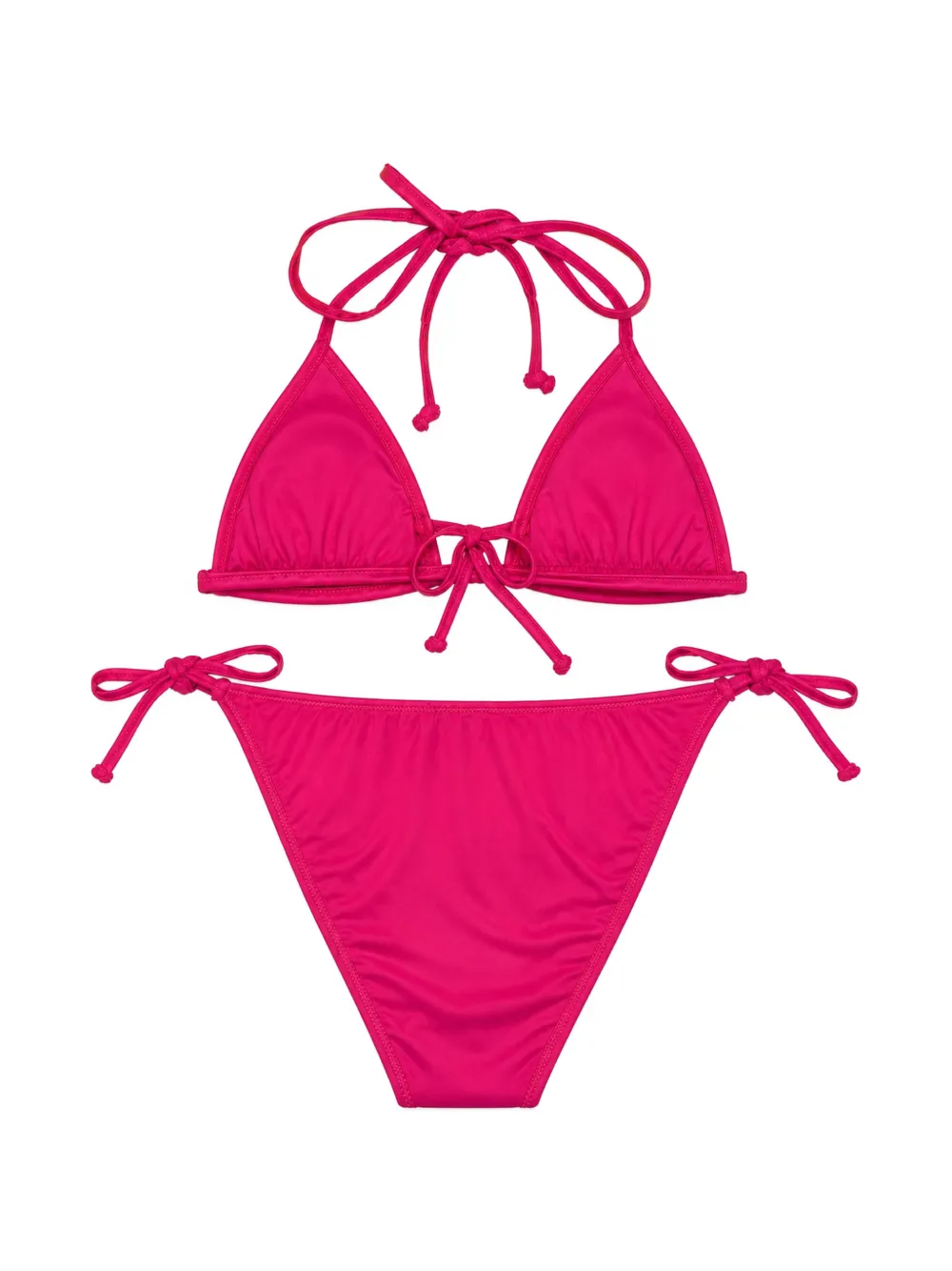  4giveness Sequin-embellished Triangle Bikini - Rose 