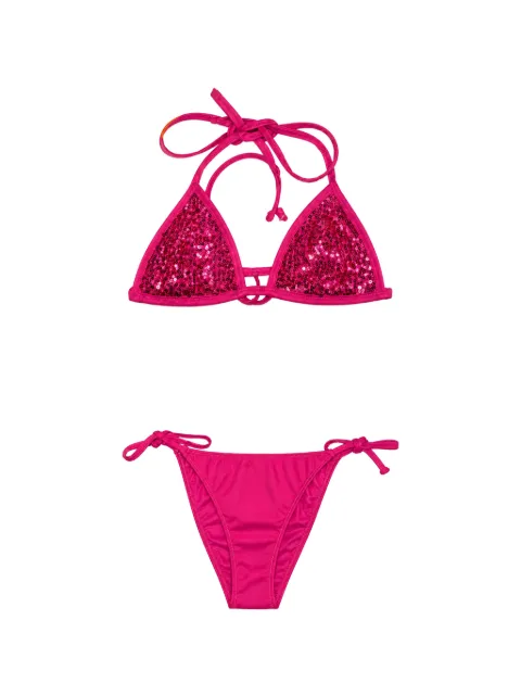 4GIVENESS bikini estilo triángulo con detalle de lentejuelas
