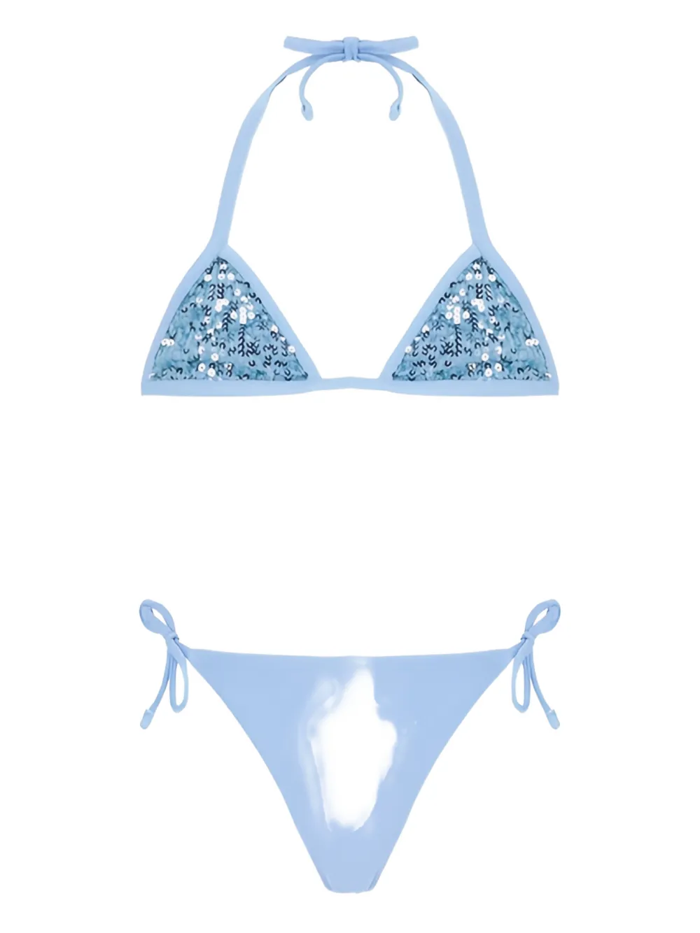 4GIVENESS sequin-embellished bikini - Blu