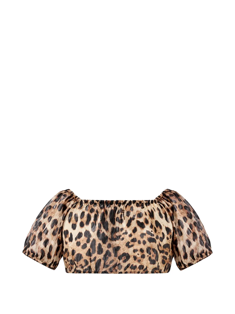 4GIVENESS Top met luipaardprint Bruin