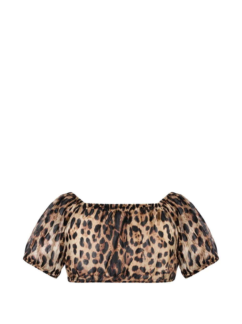 4GIVENESS leopard-print georgette top - Toni neutri