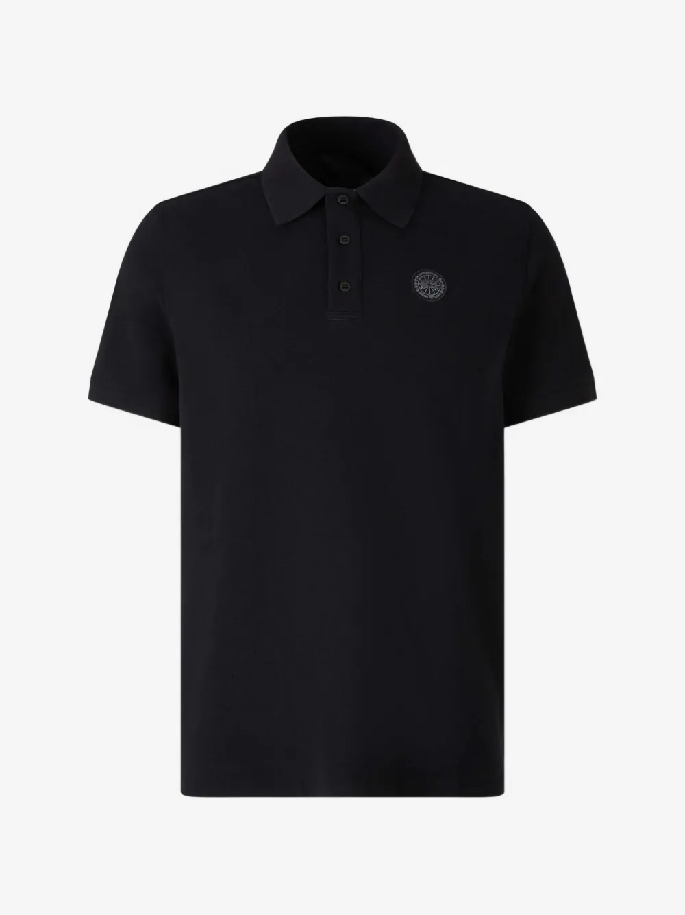 Canada Goose Beckley logo-patch polo shirt | Black | Image 1
