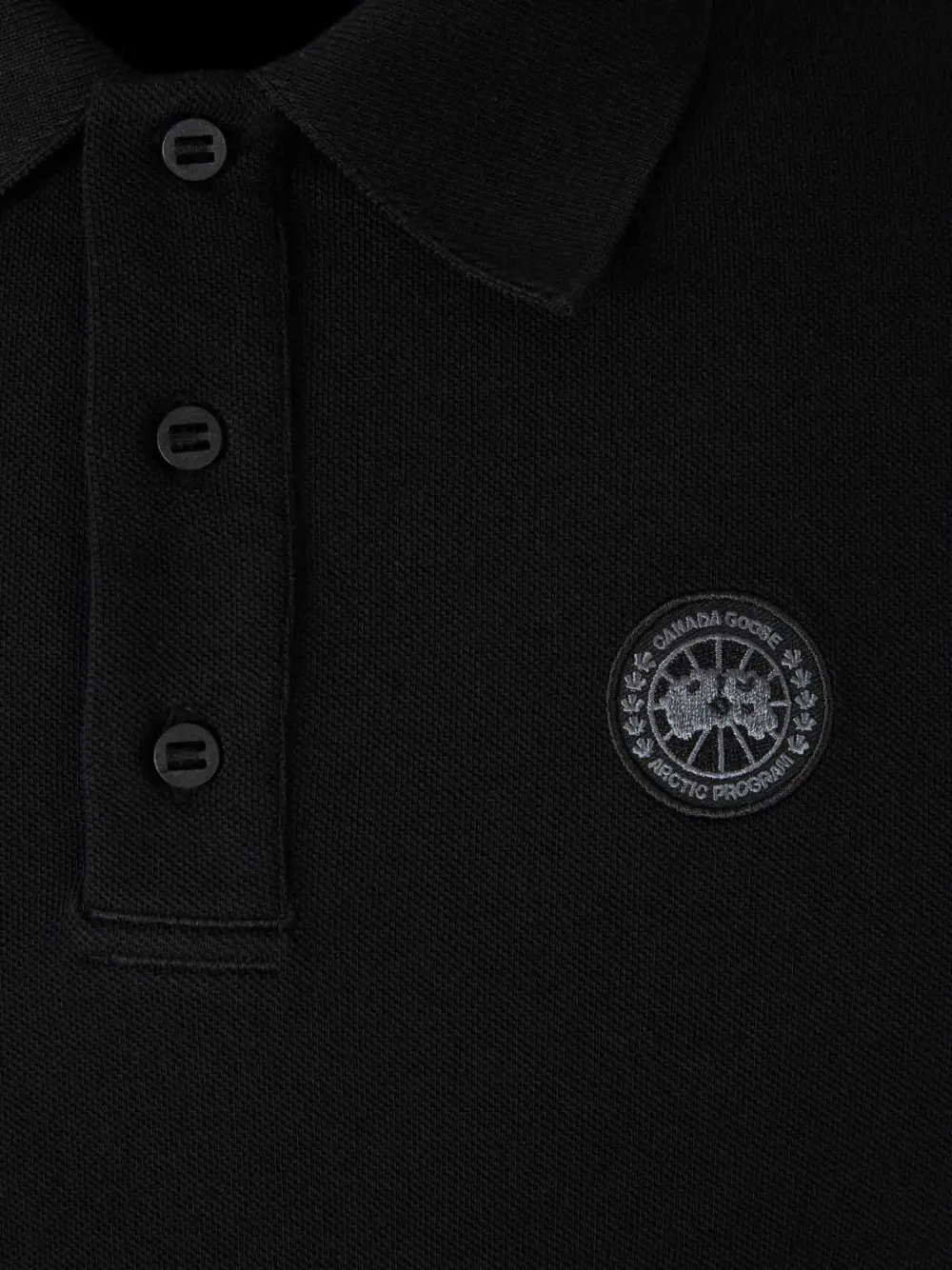 Canada Goose Beckley poloshirt met logopatch Zwart
