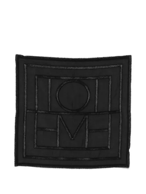 TOTEME Monogram crochet silk scarf