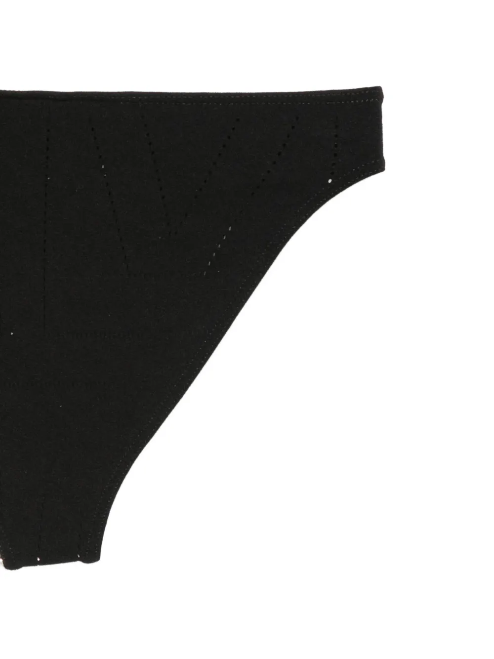 TOTEME Gestreepte bikinislip Zwart