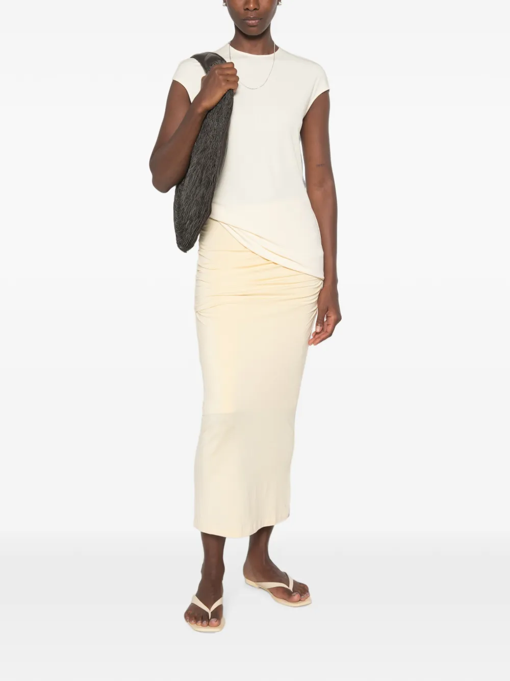 TOTEME Gedrapeerde maxi-rok Geel
