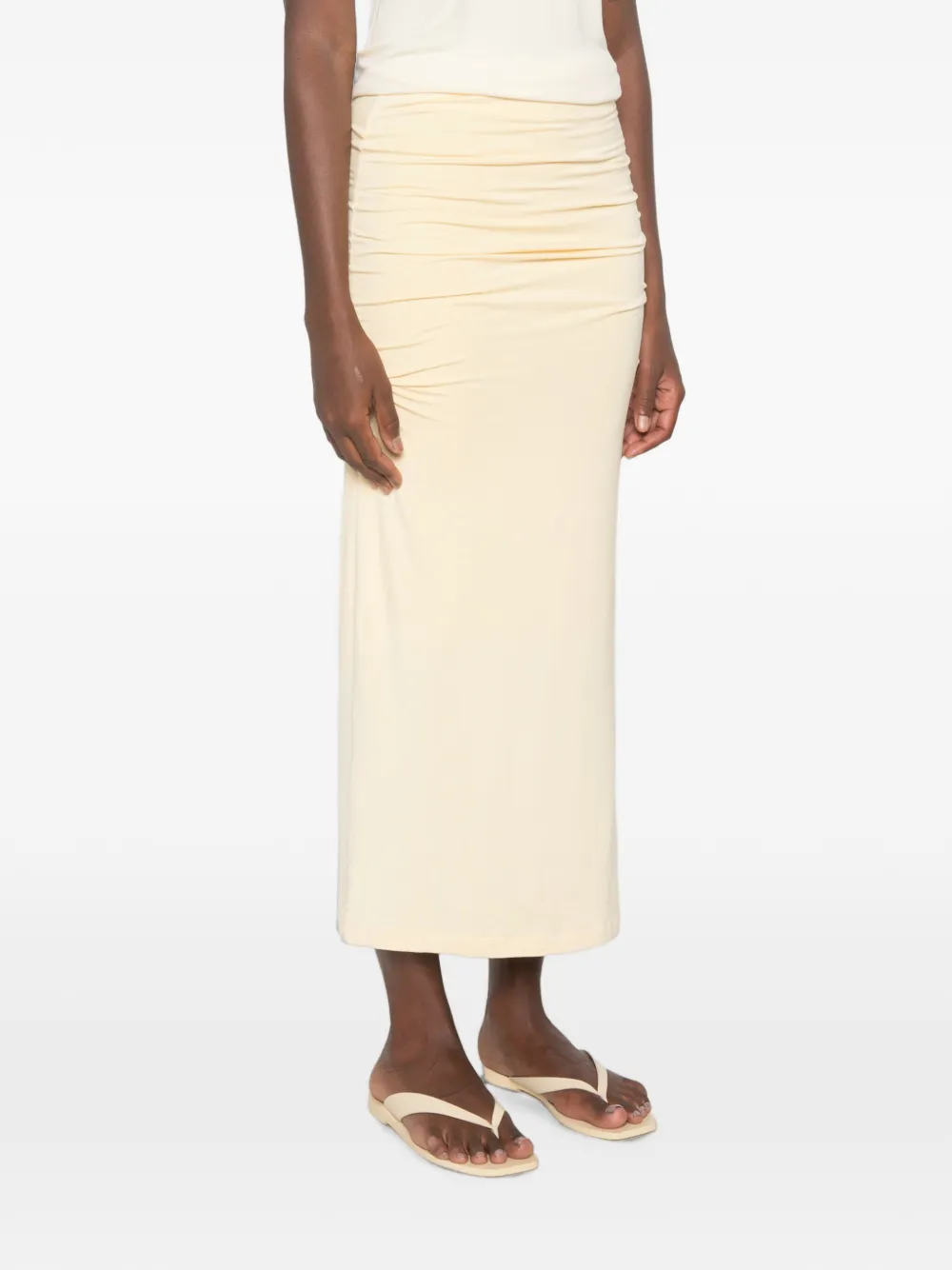 TOTEME Gedrapeerde maxi-rok Geel