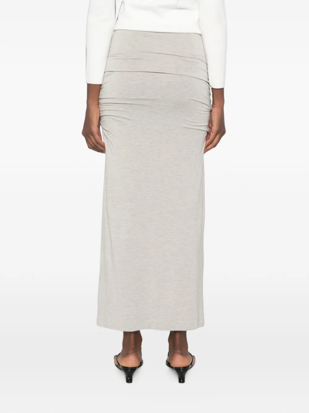 TOTEME Gedrapeerde maxi-rok Grijs
