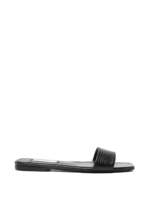 Alexander Wang ラインストーン サンダル | ブラック | FARFETCH JP