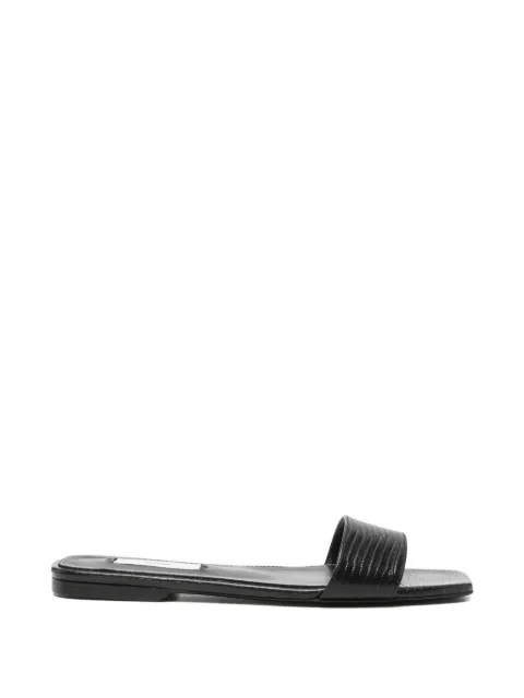 TOTEME lizard-embossed bandeau sandals
