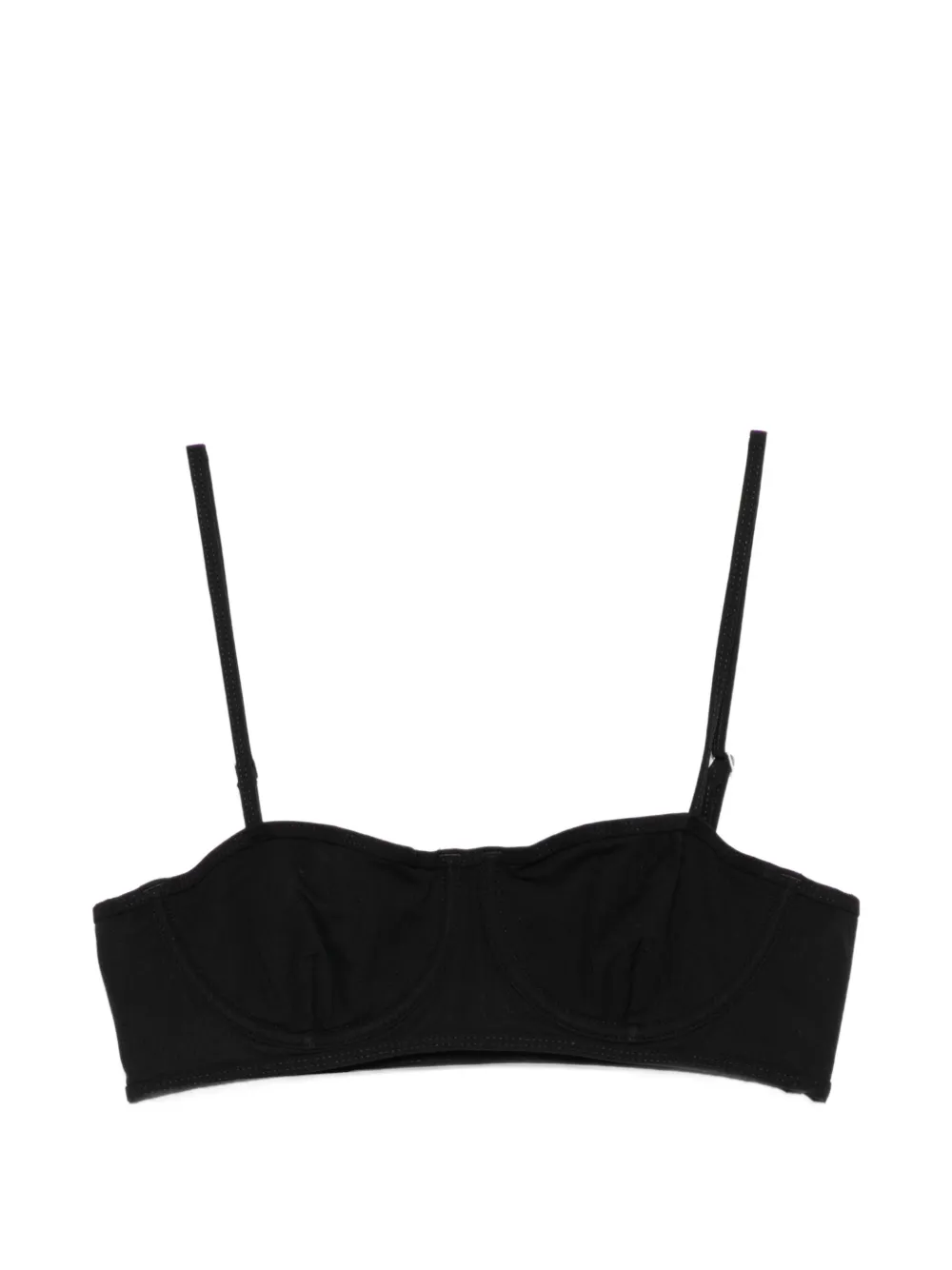 TOTEME adjustable-strap bikini top - Schwarz