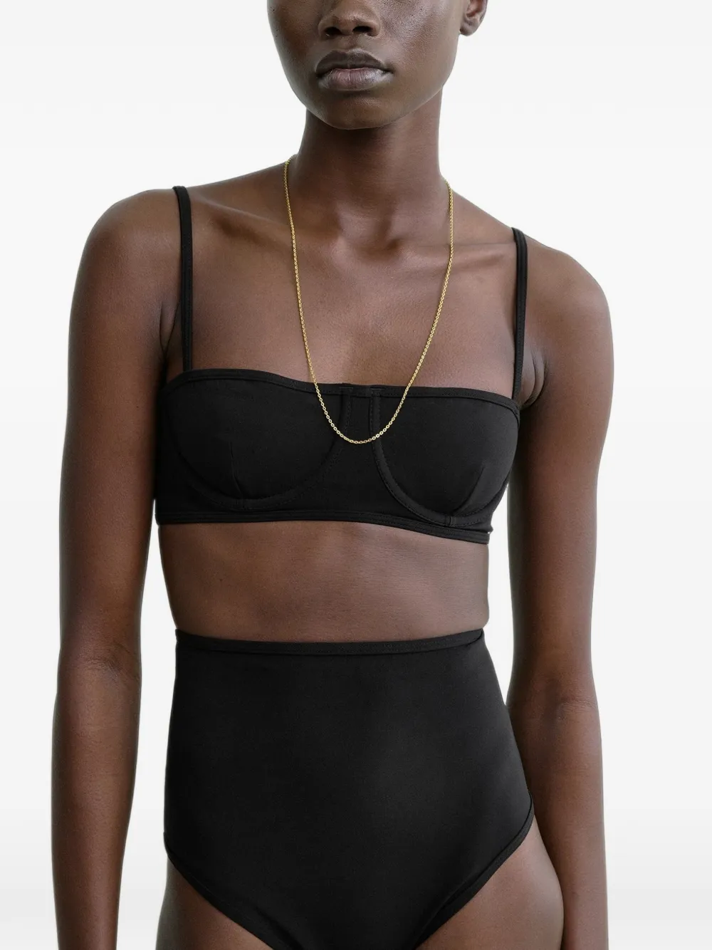 TOTEME Denim top Zwart