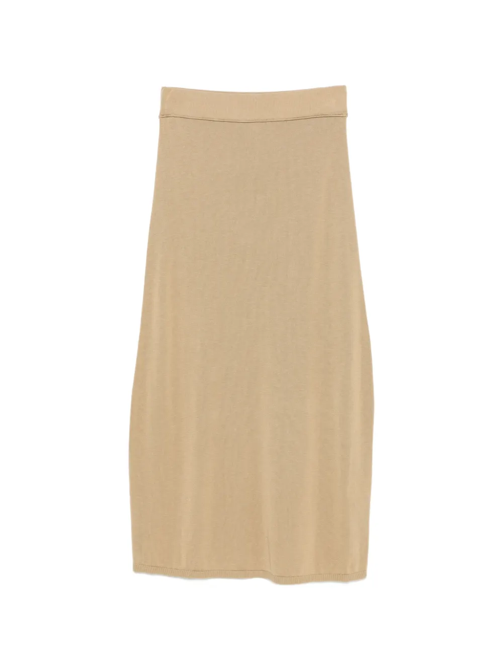 TOTEME elastic-waistband maxi skirt - Marrone