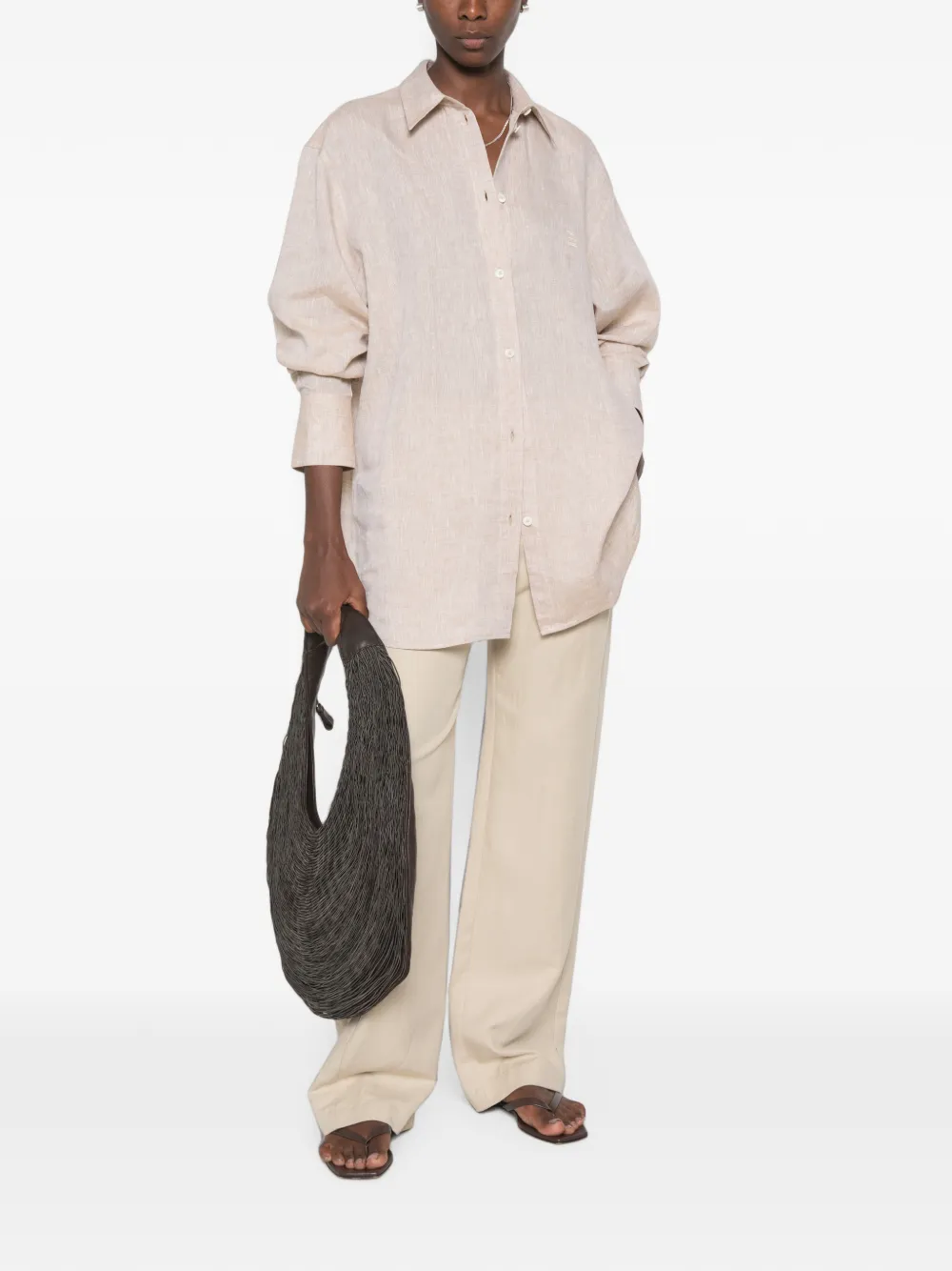 TOTEME Linnen blouse Beige