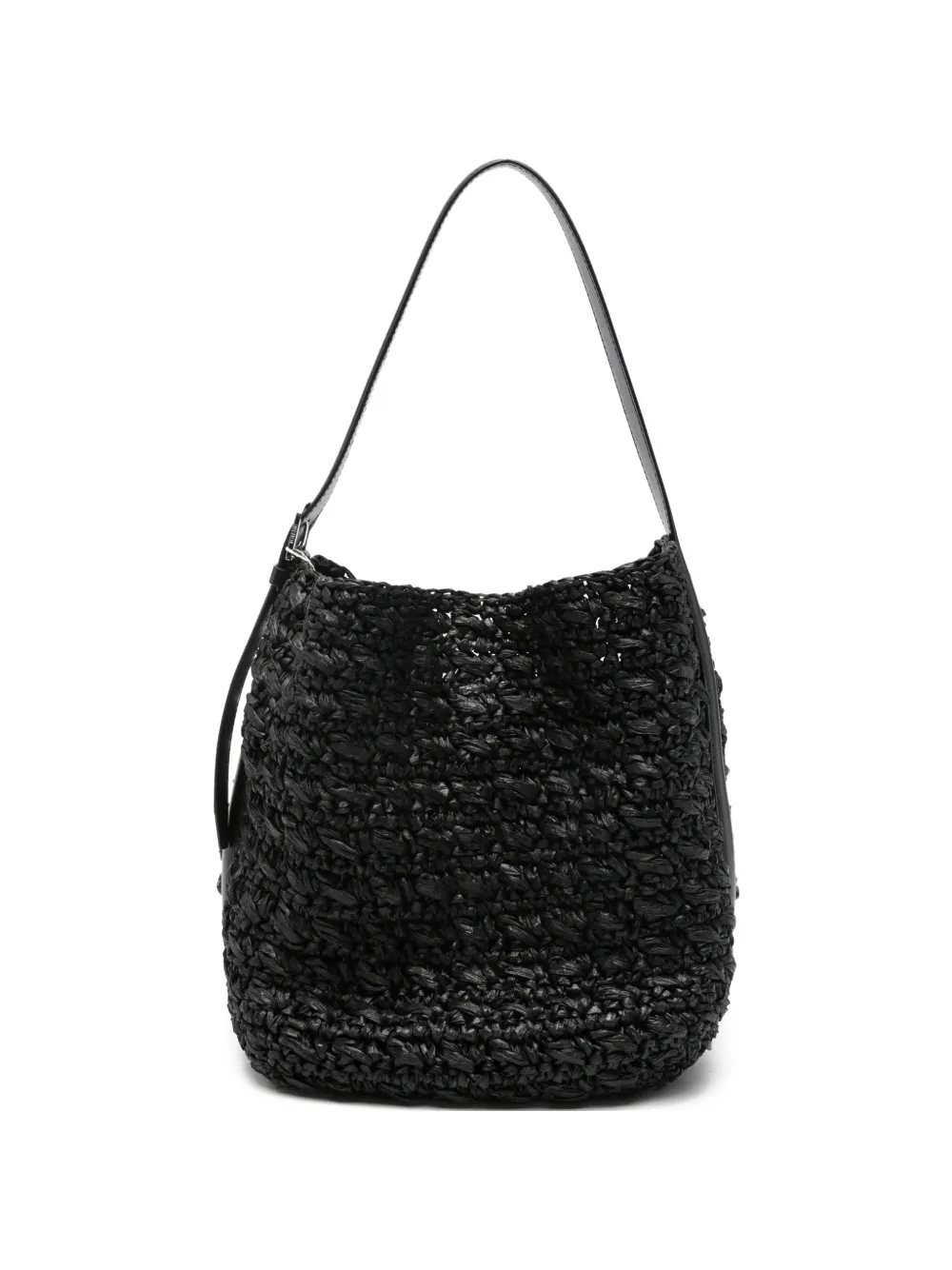 TOTEME medium belted paper tote bag - Nero