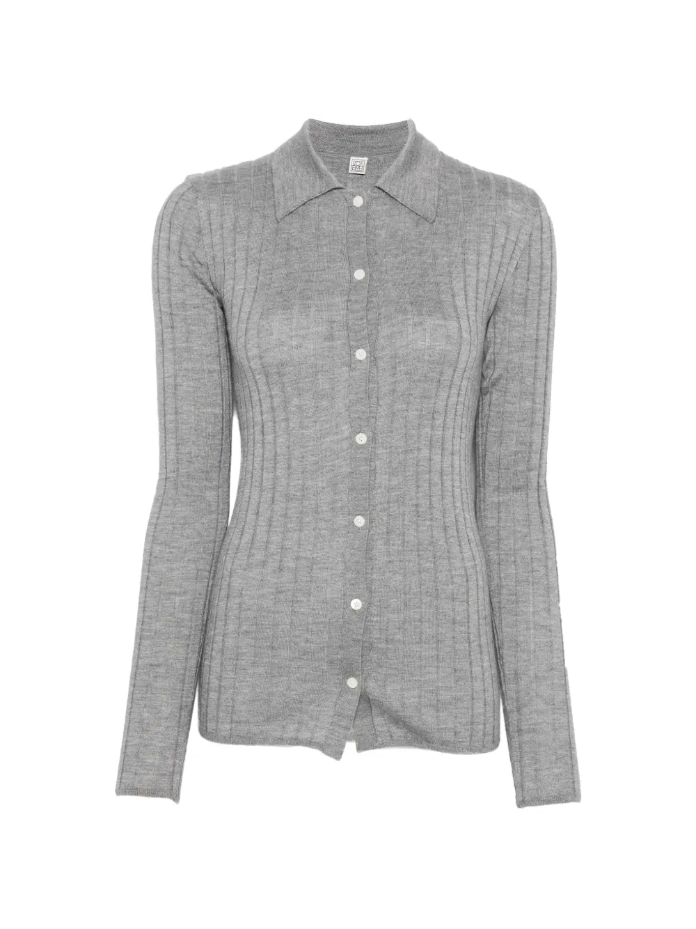 TOTEME ribbed cardigan - Grau