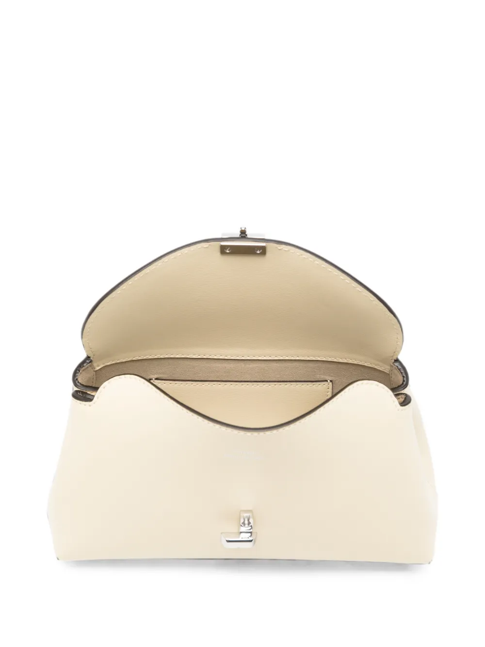 TOTEME Mini leren clutch Beige