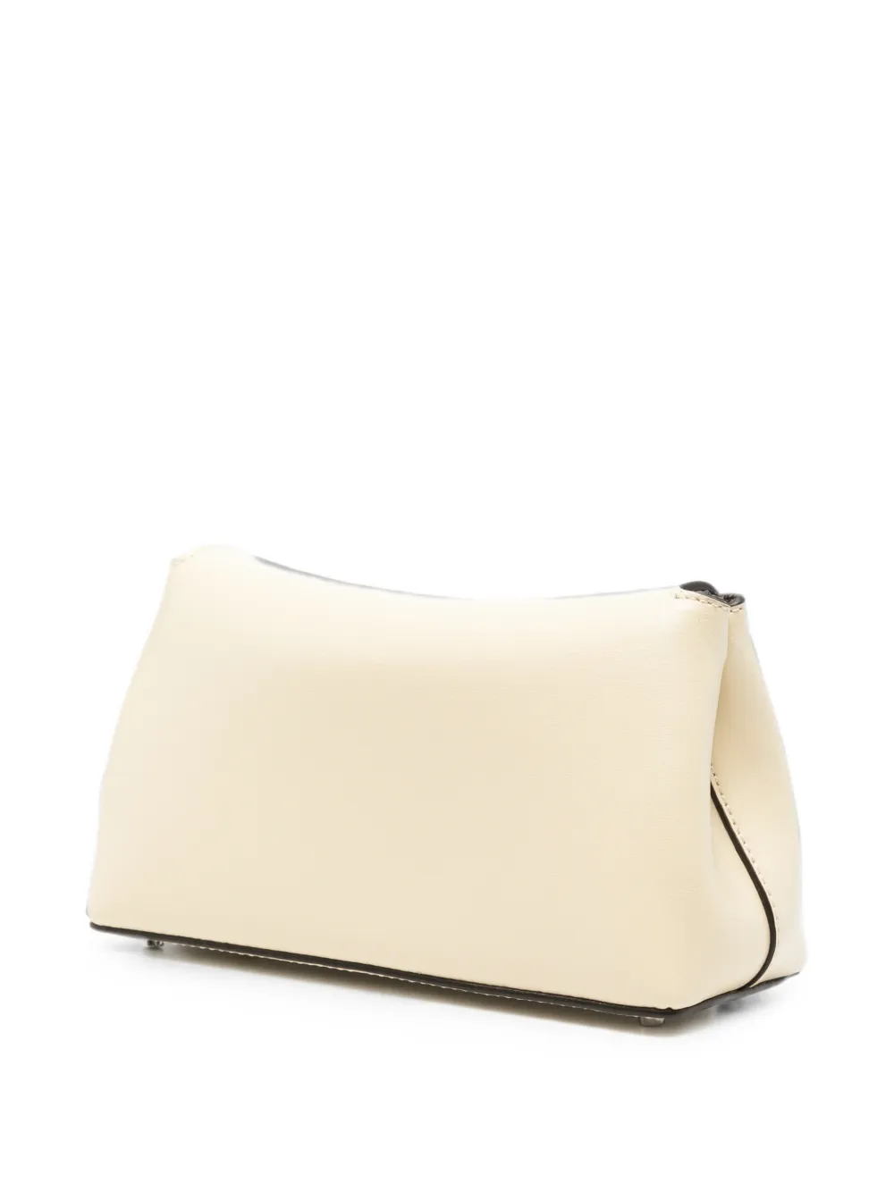 TOTEME Mini leren clutch Beige