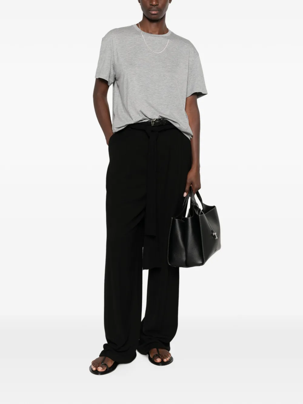 TOTEME Classic T-shirt met ronde hals Grijs