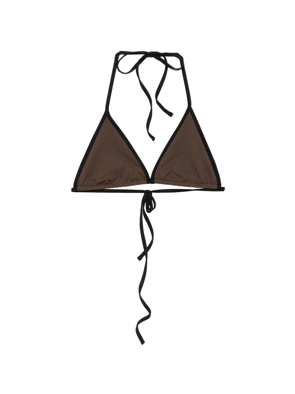 TOTEME triangle tie-fastening bikini top - Marrone