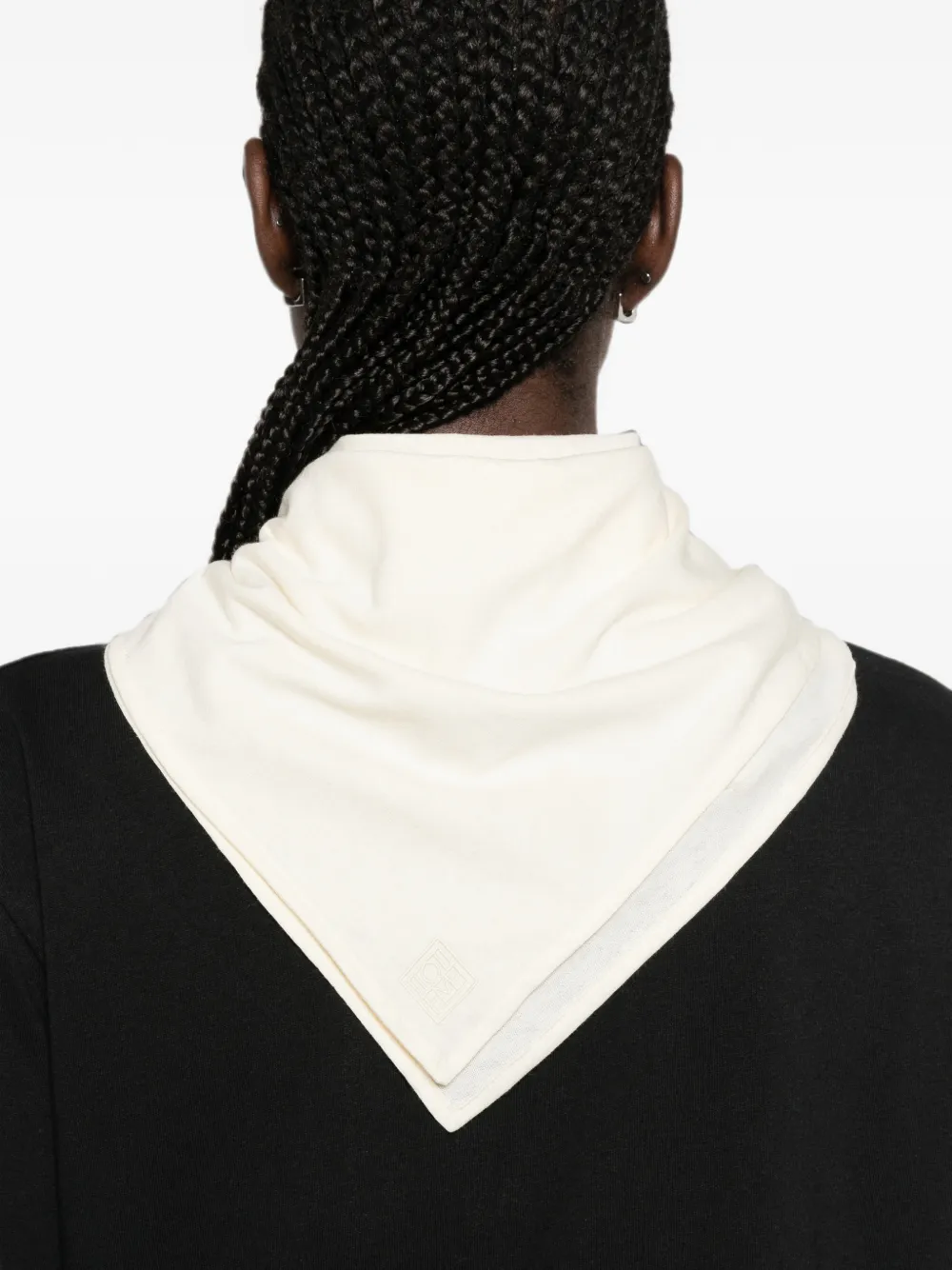 TOTEME T-shirt met sjaaldetail Zwart