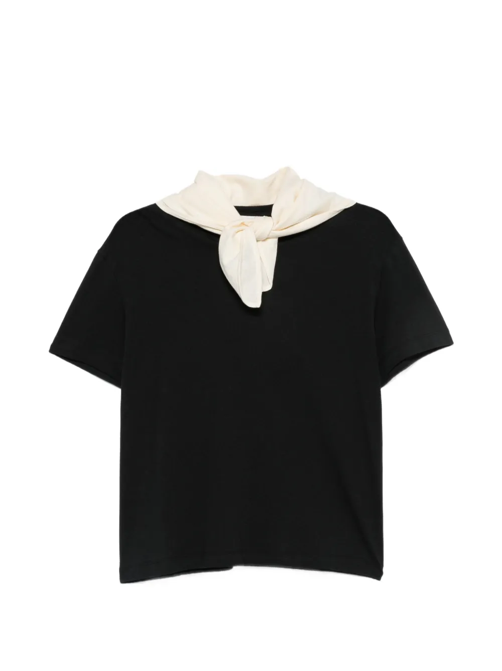 TOTEME scarf-detail T-shirt - Nero