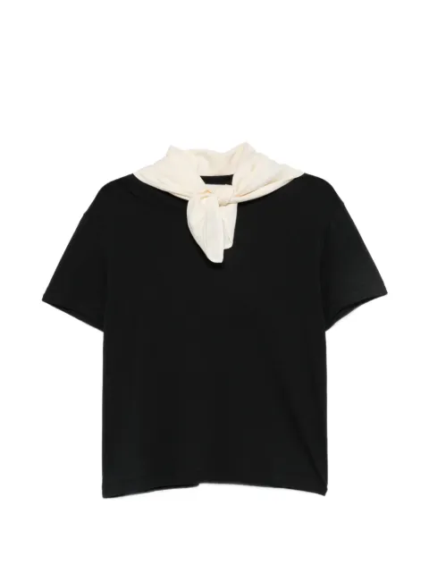 TOTEME scarf-detail T-shirt