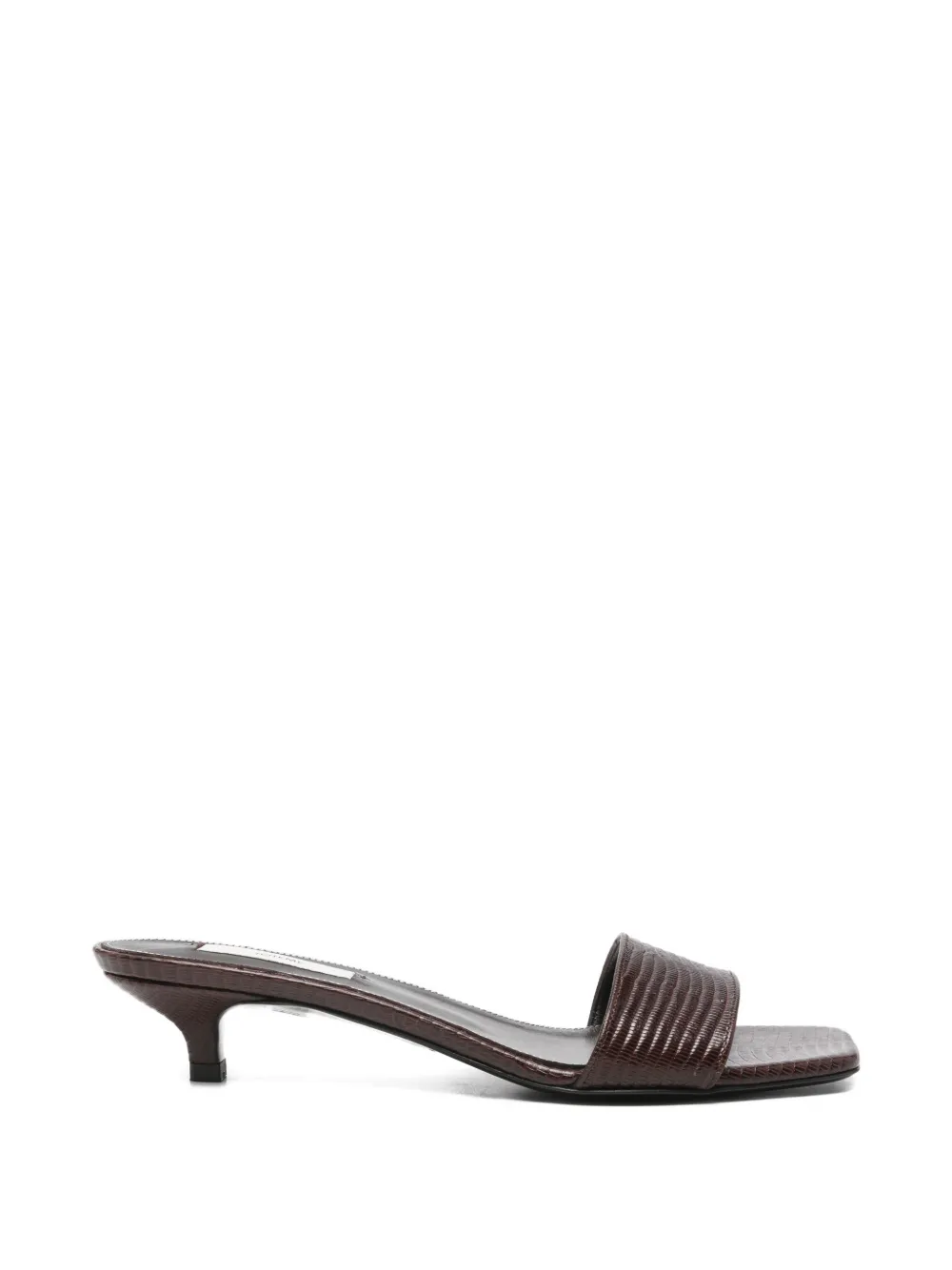 TOTEME lizard-embossed sandals - Marrone
