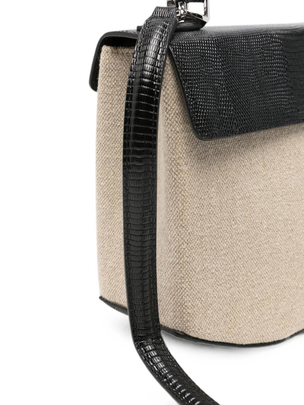 TOTEME Clip canvas shopper Beige