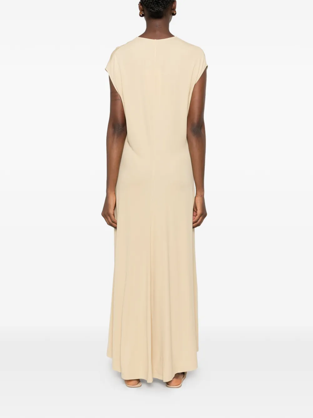TOTEME Jurk met V-hals Beige